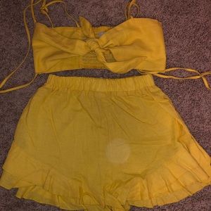 Two Piece Yellow Set